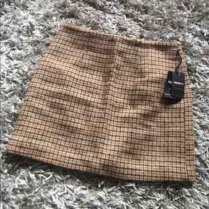 plaid mini skirt